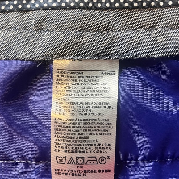 Banana Republic Purple Blue Avery Mid-Rise Straight Ankle‎ Pants Size 12 - Picture 7 of 7